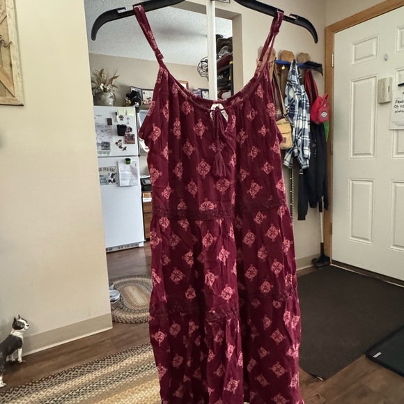 Mudd Dresses & Skirts - MUDD Burgundy Patterned Sleeveless Dress